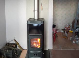 Печь DORA 10 N (Plamen) + дымоход 